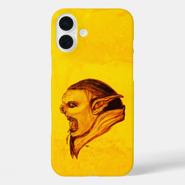 Troll in Black and Yellow Design Case-Mate iPhone Case (Back)