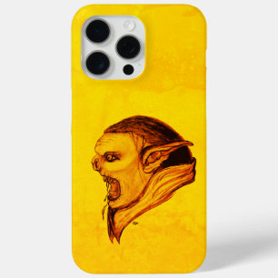 Troll in Black and Yellow Design iPhone 15 Pro Max Case