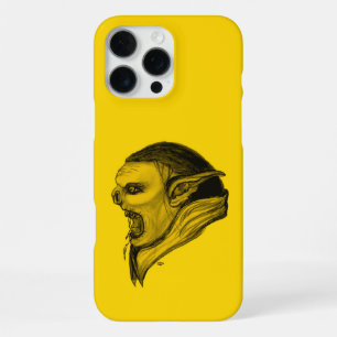 Troll in Black and Yellow Design iPhone 16 Pro Max Case