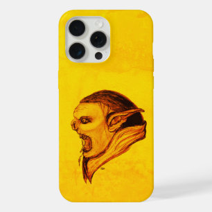Troll in Black and Yellow Design iPhone 15 Pro Max Case