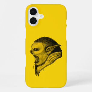 Troll in Black and Yellow Design iPhone 16 Plus Case