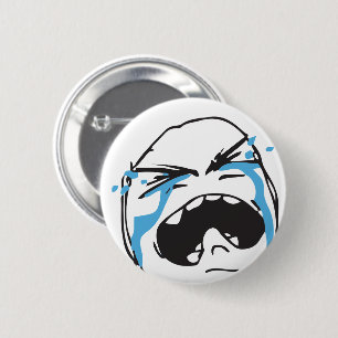 Troll Le Me Memes cryin Editable CHOOSE YOUR COLOR 6 Cm Round Badge