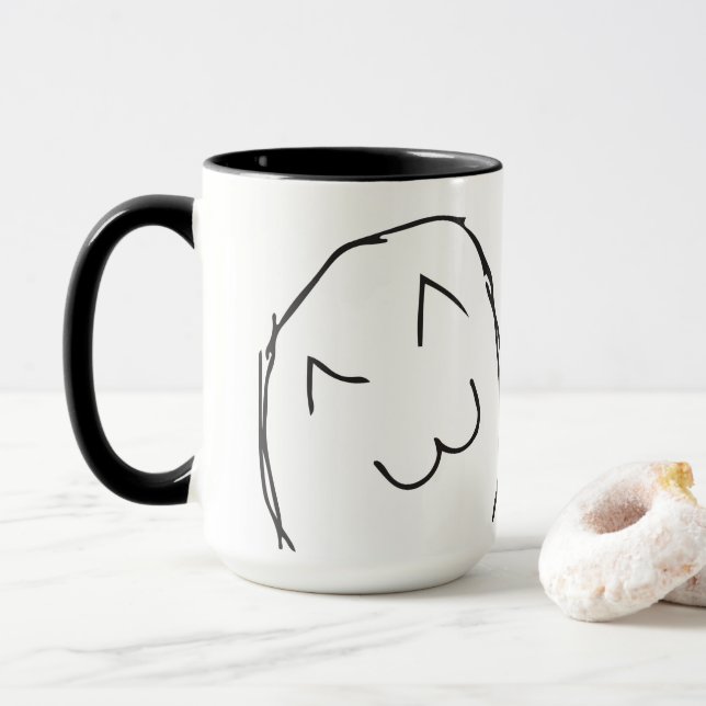 Troll LeMe Memes BLITHESOME FUNNY - EDITABLE Mug (With Donut)