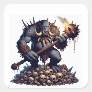 Troll Square Sticker