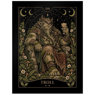 Troll, Starlit Tarot Art Postcard