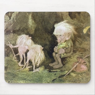 Troll with his Pet Frog Mouse Pad