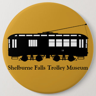 Trolley#10, Shelburne Falls Trolley Museum 6 Cm Round Badge
