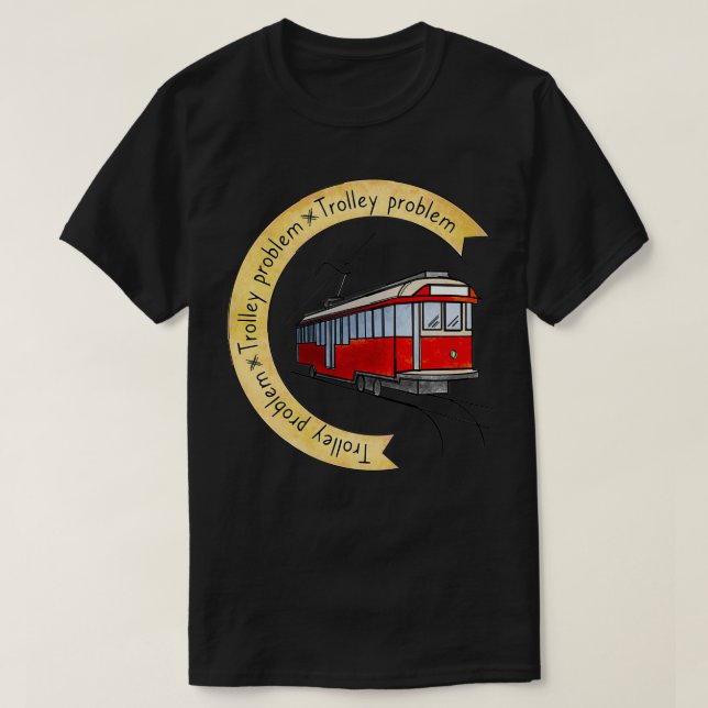 Trolley problem Classic TShirt (Design Front)