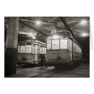 Trolleys at the Terminal, 1943