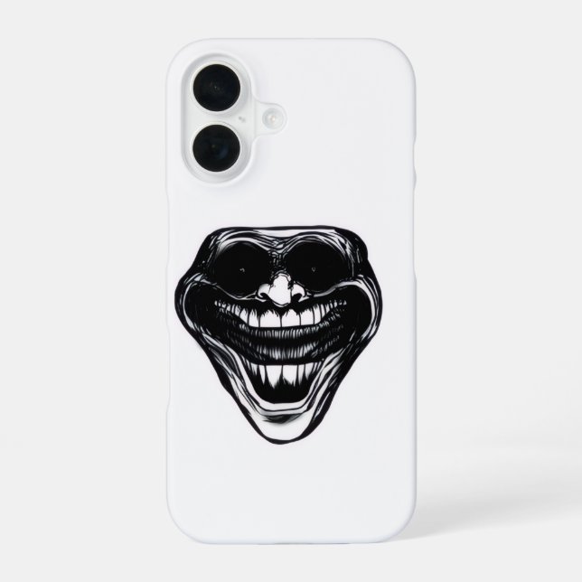  trollface iPhone 16 case (Back)
