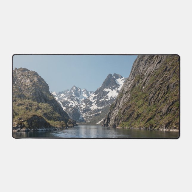 Trollfjord Lofoten Desk Mat (Front)