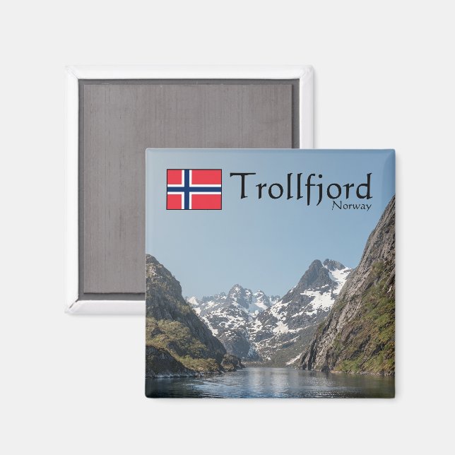 Trollfjord Lofoten Magnet (Front/Back)