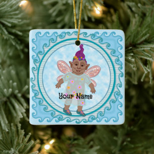 Trollie Fairy Ceramic Ornament