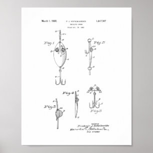 Trolling Spoon Patent Poster