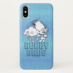 Trolls   Cloud Guy & Branch - Buddy Bros iPhone X Case