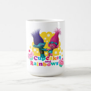 Trolls   Poppy & Branch - Cupcakes and Rainbows Coffee Mug