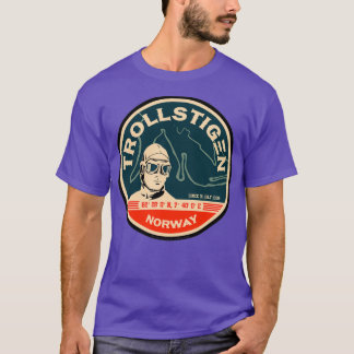Trollstigen 1 The Troll Road Norway Sticker T-Shirt