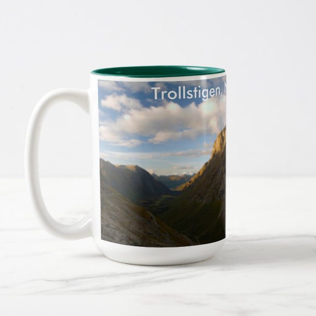 trollstigen, norway Two-Tone coffee mug (Left)
