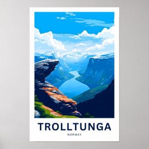 Trolltunga Norway Travel Print