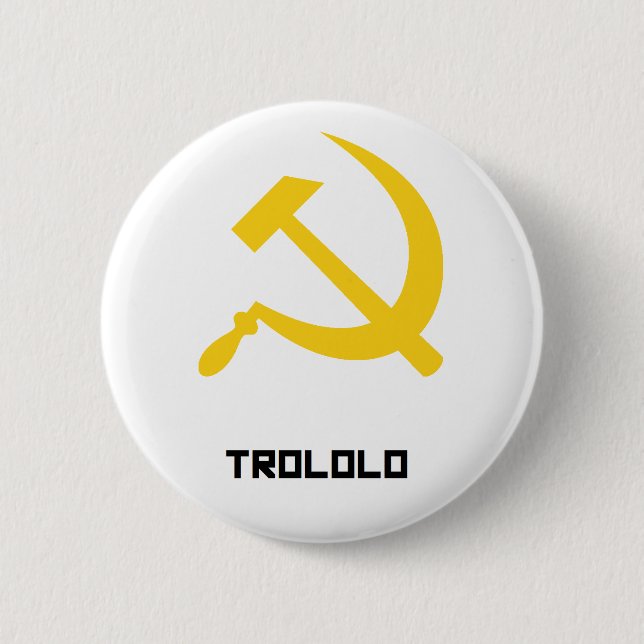 TROLOLO man 6 Cm Round Badge (Front)