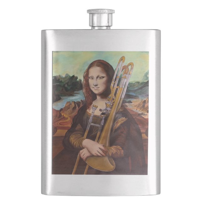 Trombona Lisa Flask (Front)