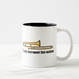Trombone Attitude Two-Tone Coffee Mug
