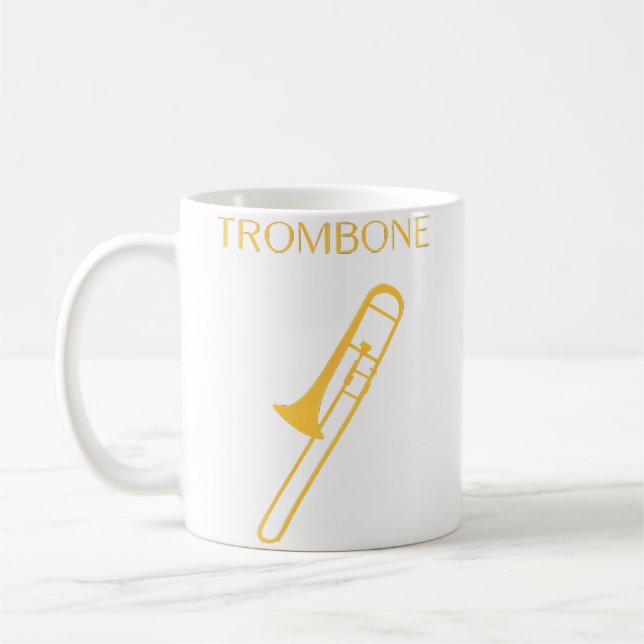 Trombone Band Symphony Orchestra Trombone Coffee Mug (Left)