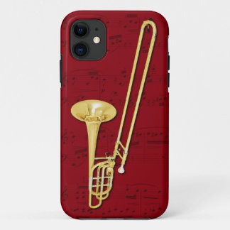 Trombone (bass) phone case. Pick colour iPhone 11 Case