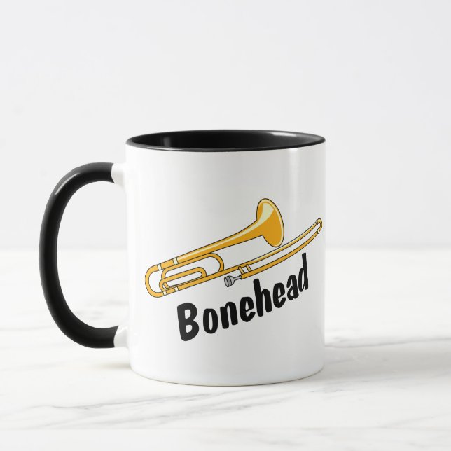 Trombone Bonehead Mug (Left)