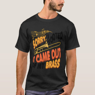 Trombone Brass Instrument Marching Band Trombone P T-Shirt
