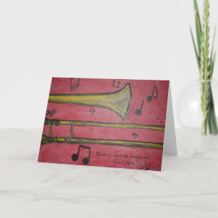 trombone card
