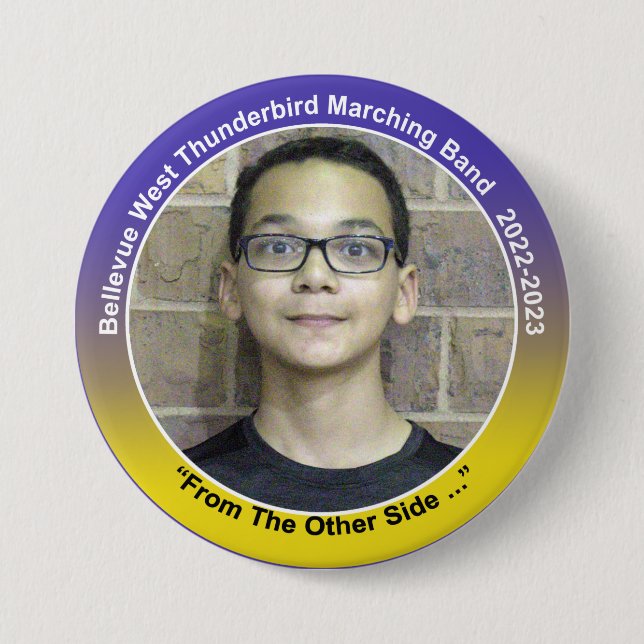 Trombone Carson 10 7.5 Cm Round Badge (Front)