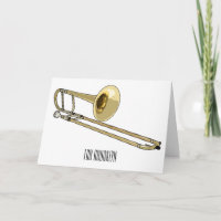 Trombone cartoon illustration