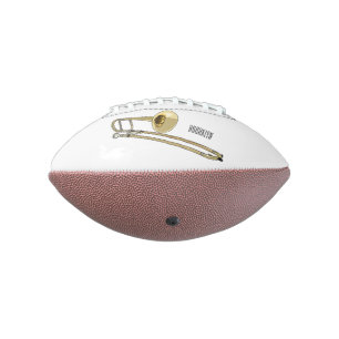 Trombone cartoon illustration football