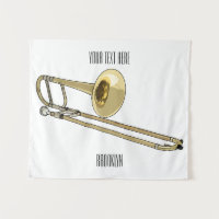 Trombone cartoon illustration