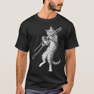 Trombone Cat Trombonist Jazz T-Shirt