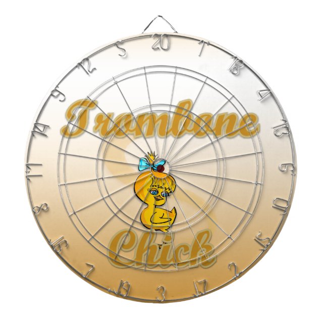 Trombone Chick Dartboard (Front)