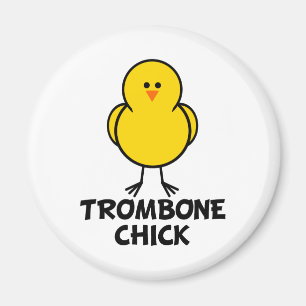 Trombone Chick Magnet
