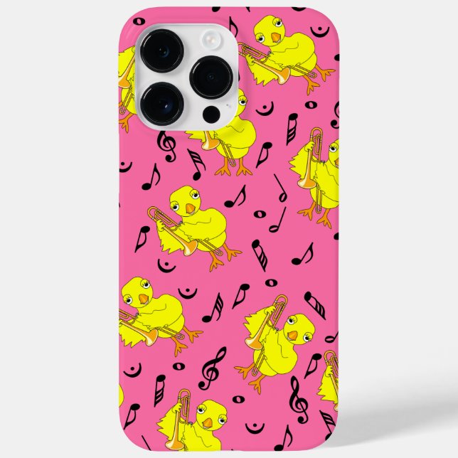 Trombone Chick Music Notes Case-Mate iPhone Case (Back)