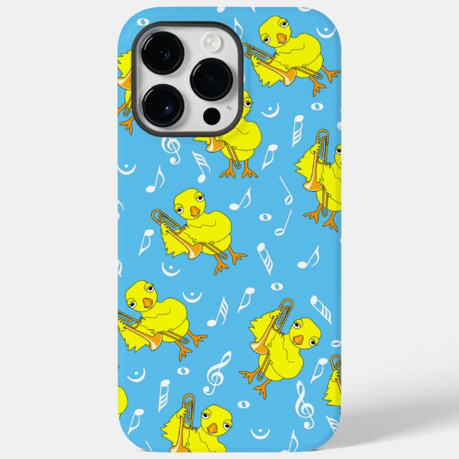 Trombone Chick Music Notes Case-Mate iPhone Case (Back)