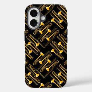 Trombone Crosshatch  iPhone 16 Case