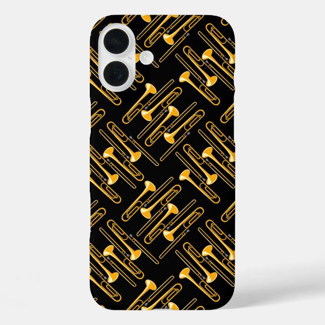 Trombone Crosshatch Case-Mate iPhone Case (Back)