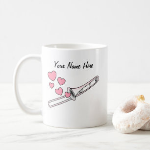 Trombone Custom Wedding Mug Brass Musician