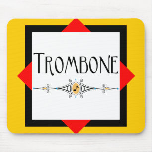 Trombone Decorative Line Mouse Pad