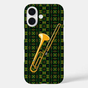 Trombone Drawing iPhone 16 Case