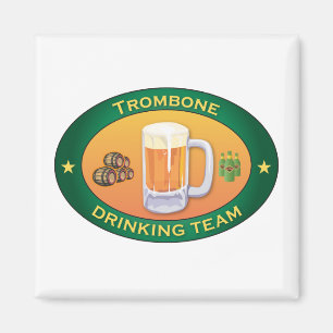 Trombone Drinking Team Magnet