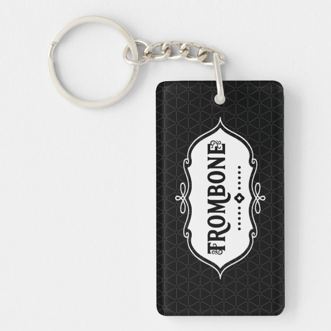 Trombone Emblem Key Ring (Front)