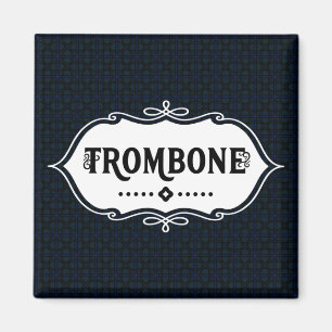 Trombone Emblem Magnet