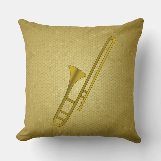 Trombone illustration pillow (Front)
