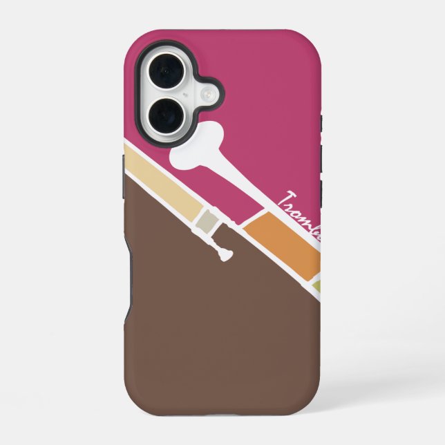 Trombone iPhone 16 Case (Back)